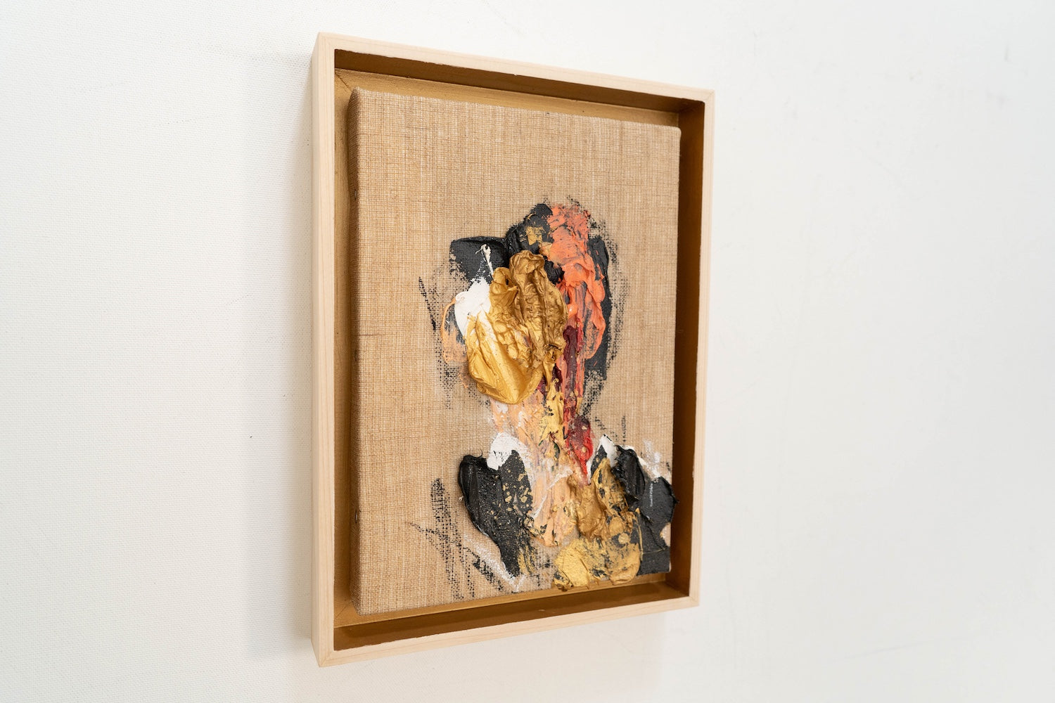 Gold Portrait work contemporary painting art