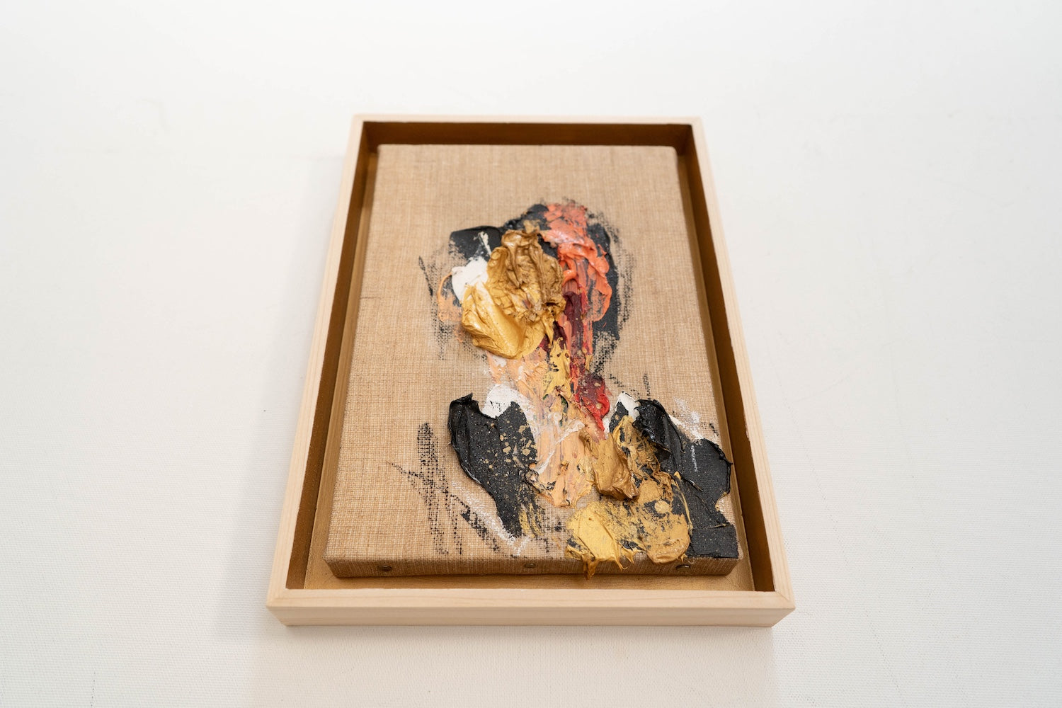 Gold Portrait work contemporary painting art