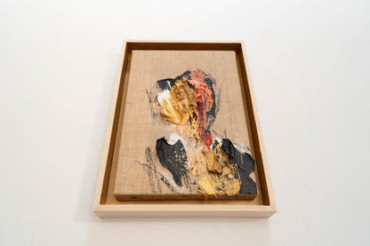 Gold Portrait work contemporary painting art