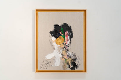 Gold Portrait work contemporary painting art