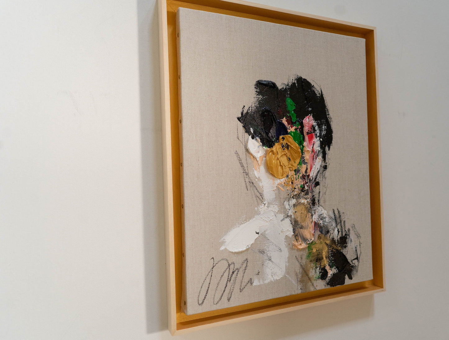 Gold Portrait work contemporary painting art