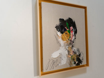 Gold Portrait work contemporary painting art