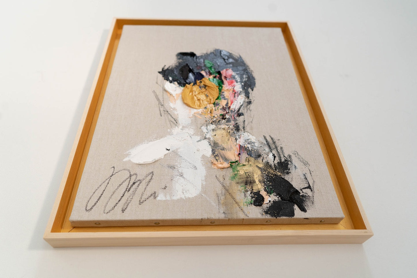 Gold Portrait work contemporary painting art