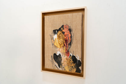 Gold Portrait work contemporary painting art