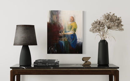 Het melkmeisje contemporary after Essential Vermeer contemporary painting art