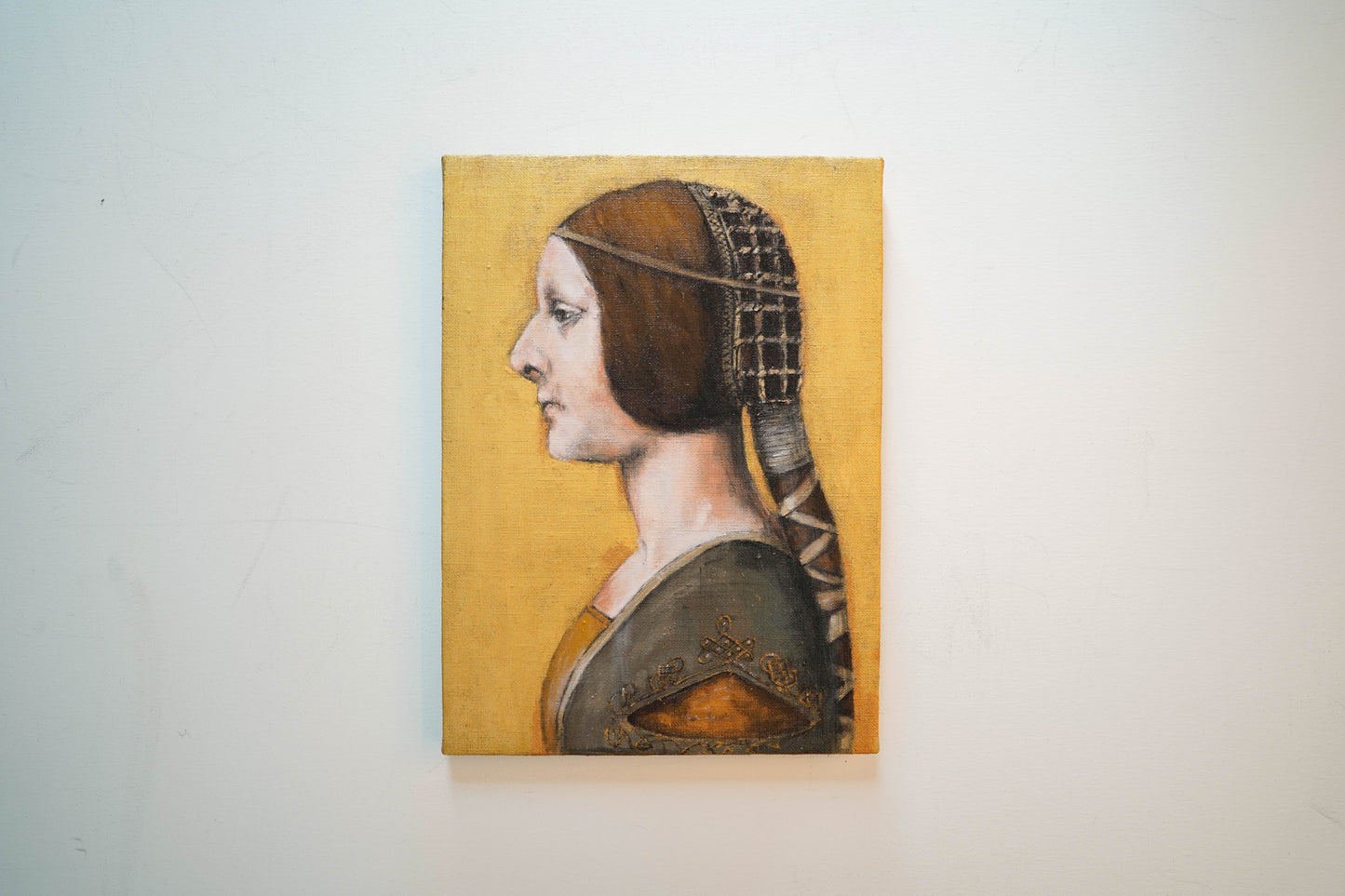 La Bella Principessa contemporary after Leonardo da vinci contemporary painting art