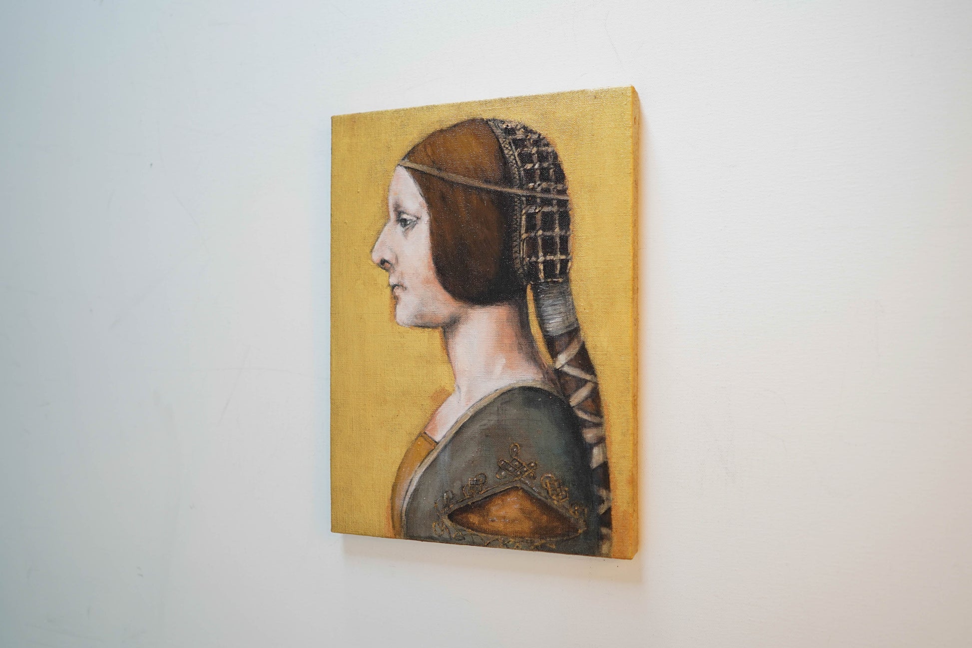 La Bella Principessa contemporary after Leonardo da vinci contemporary painting art