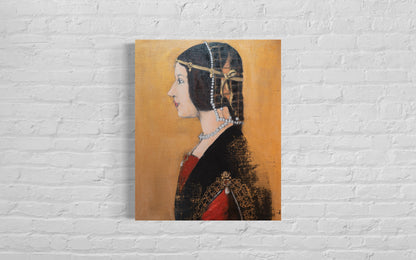 La Bella Principessa contemporary after Leonardo da vinci contemporary painting art