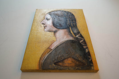 La Bella Principessa contemporary after Leonardo da vinci contemporary painting art