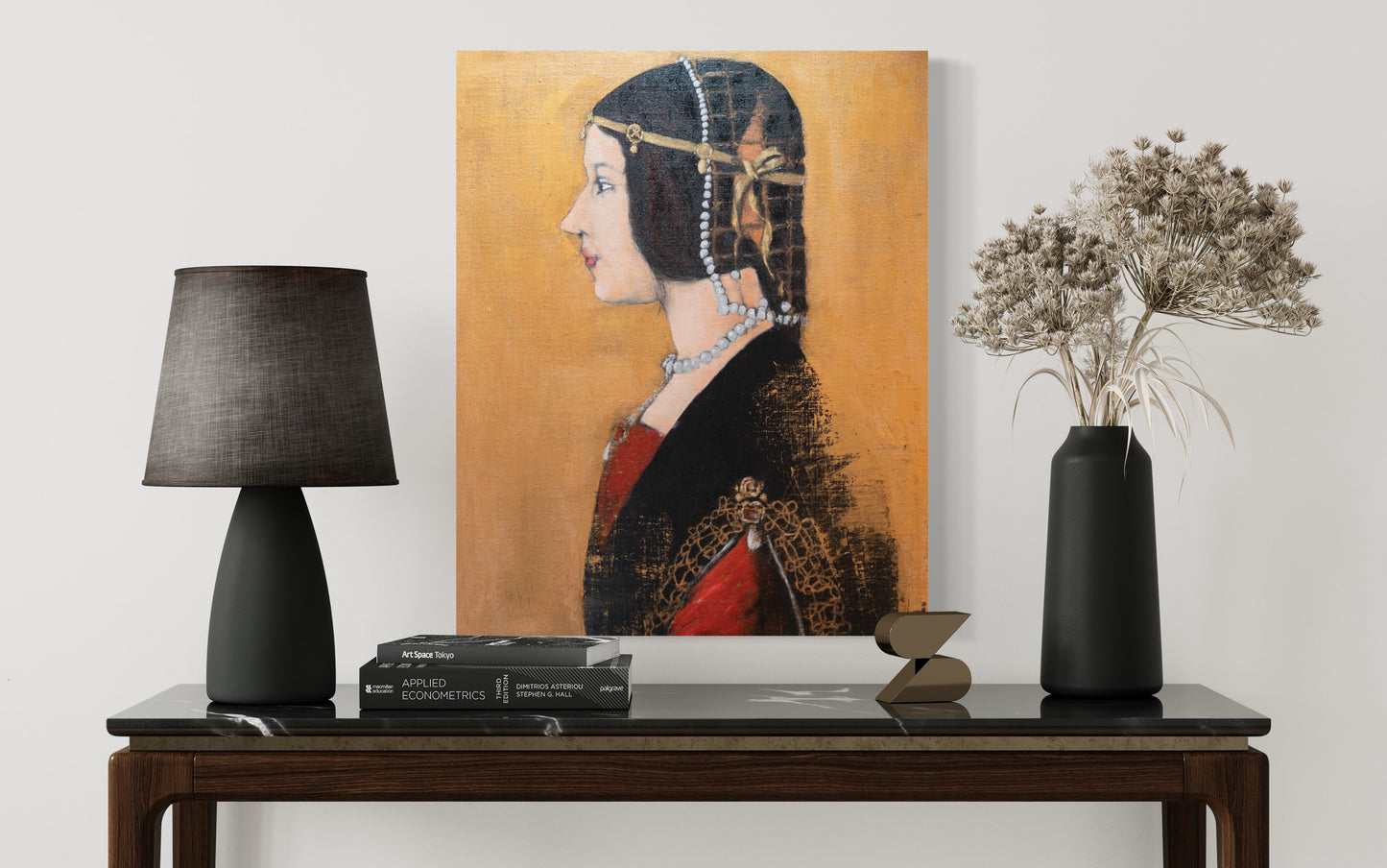 La Bella Principessa contemporary after Leonardo da vinci contemporary painting art
