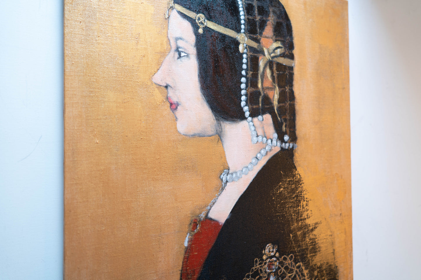 La Bella Principessa contemporary after Leonardo da vinci contemporary painting art