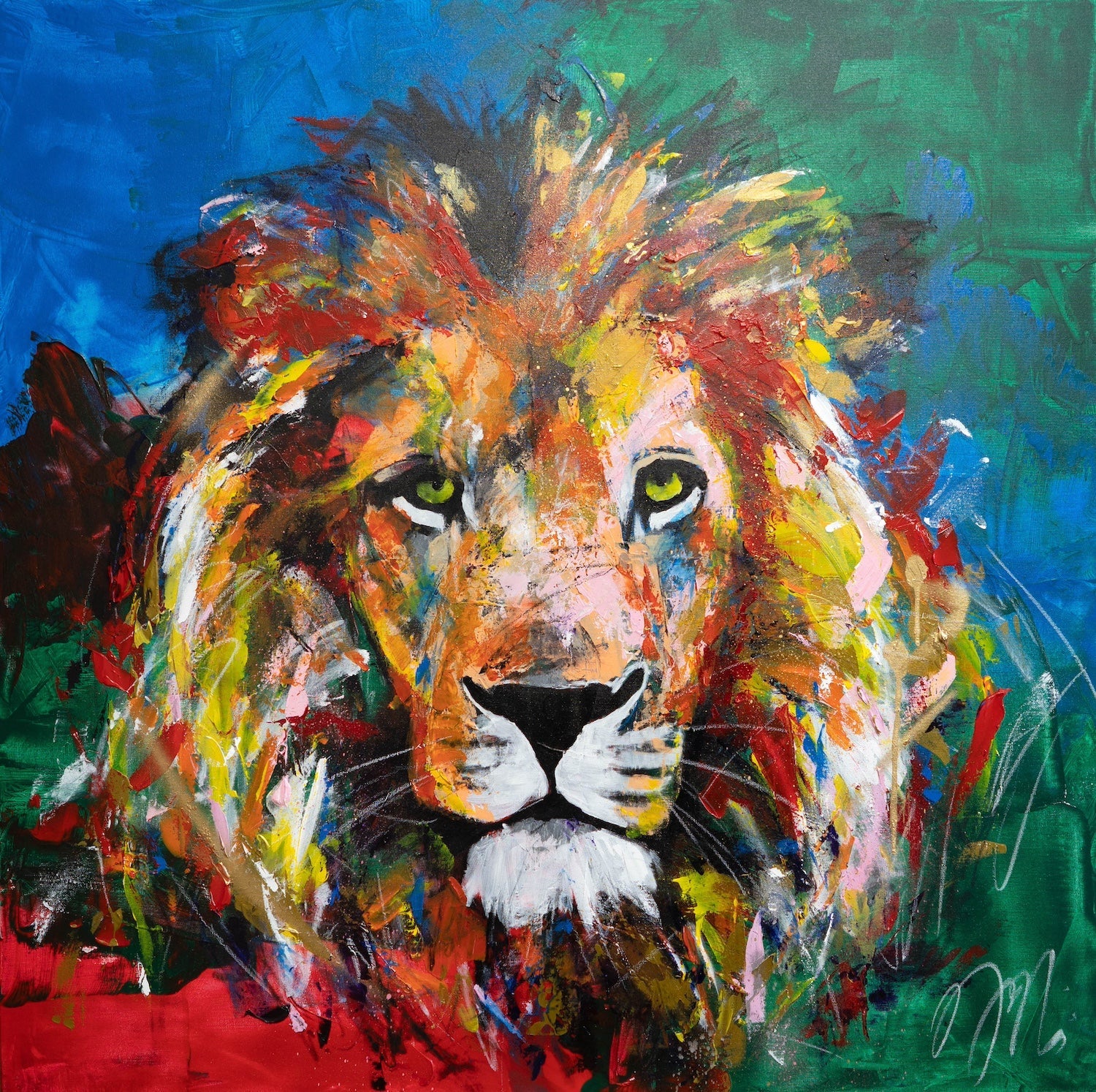 LION contemporary painting art