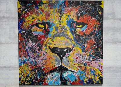 LION contemporary painting art