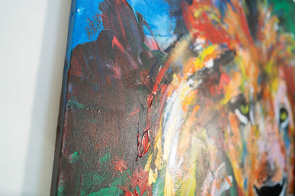 LION contemporary painting art