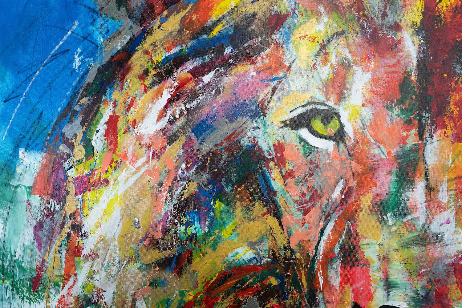 LION contemporary painting art