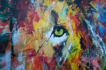 LION contemporary painting art