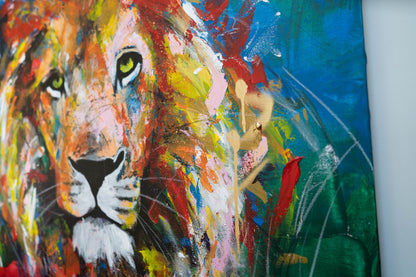 LION contemporary painting art