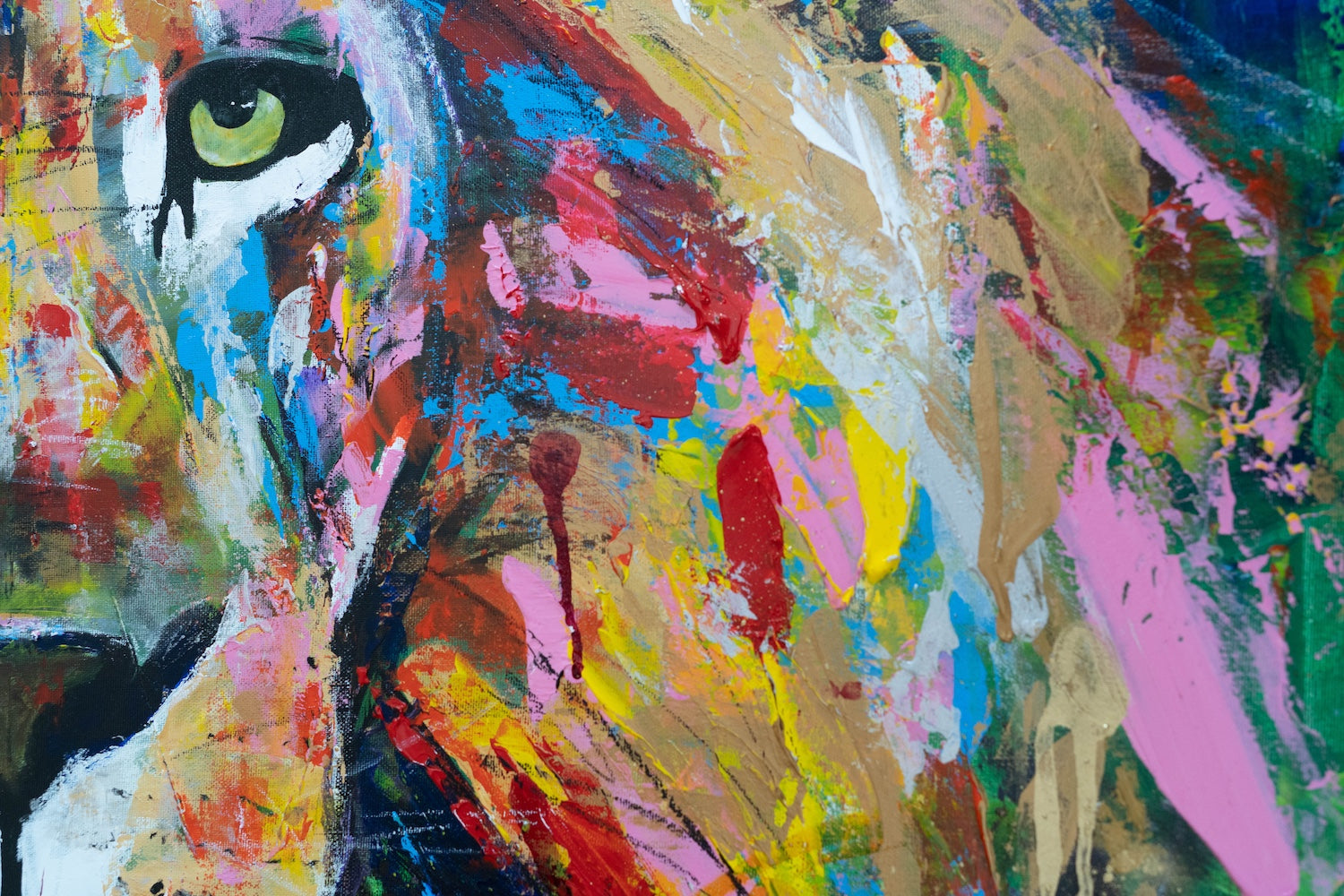 LION contemporary painting art