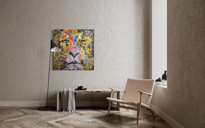 LION (multi color edition) contemporary painting art