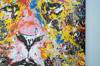 LION (multi color edition) contemporary painting art