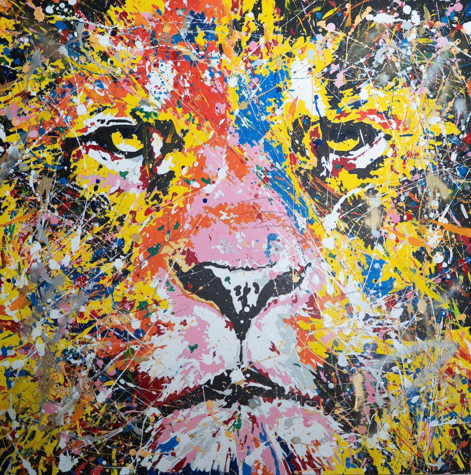 LION (multi color edition) contemporary painting art