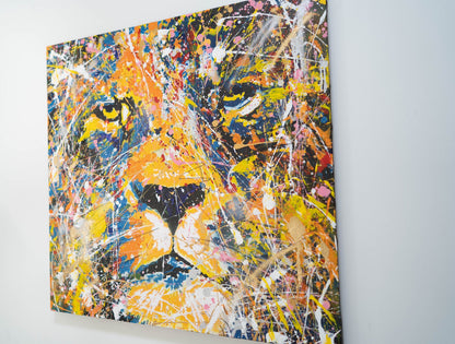 LION (multi color edition) contemporary painting art