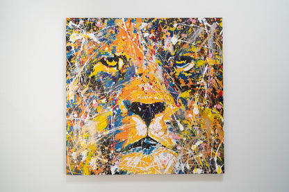 LION (multi color edition) contemporary painting art