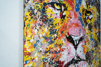 LION (multi color edition) contemporary painting art