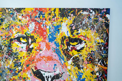LION (multi color edition) contemporary painting art