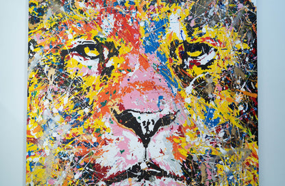 LION (multi color edition) contemporary painting art