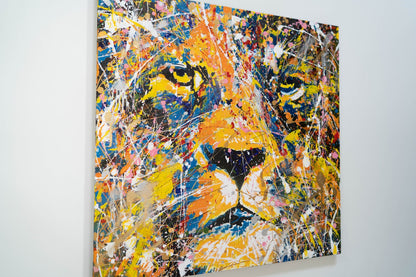 LION (multi color edition) contemporary painting art