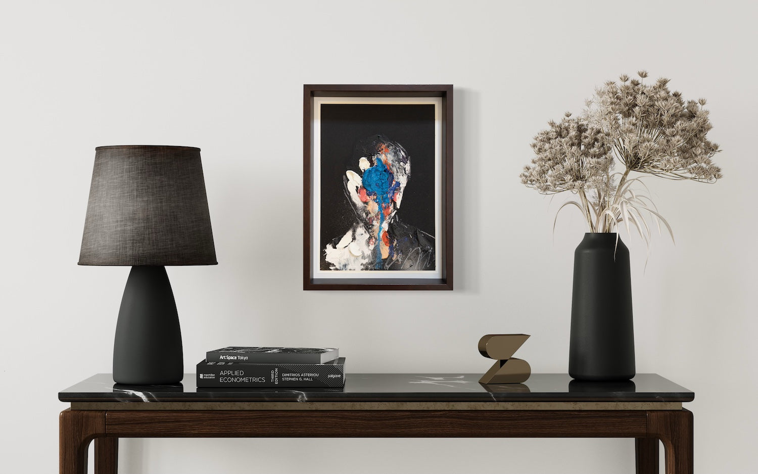 mirror series English Blue Portrait work contemporary painting art