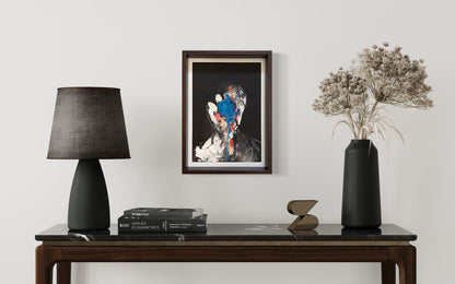 mirror series English Blue Portrait work contemporary painting art