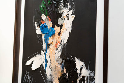 mirror series English Blue Portrait work (Extra Large) contemporary painting art