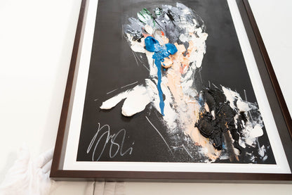 mirror series English Blue Portrait work (Extra Large) contemporary painting art
