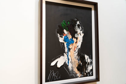 mirror series English Blue Portrait work (Extra Large) contemporary painting art