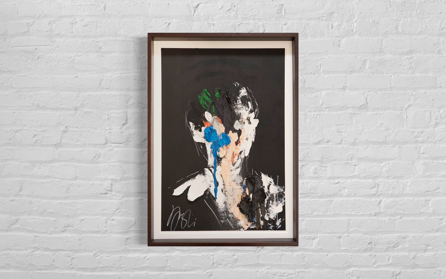 mirror series English Blue Portrait work (Extra Large) contemporary painting art