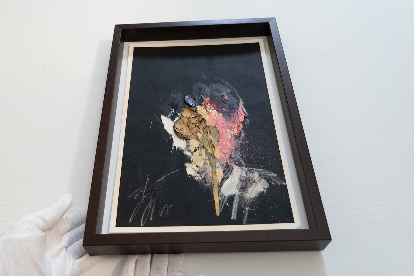 mirror series Gold Portrait work contemporary painting art