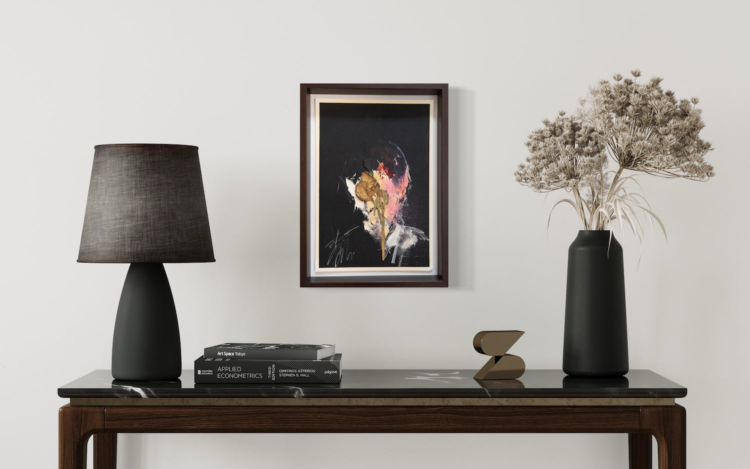 mirror series Gold Portrait work contemporary painting art