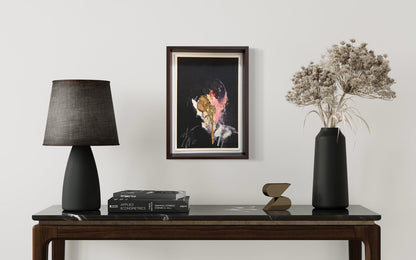 mirror series Gold Portrait work contemporary painting art