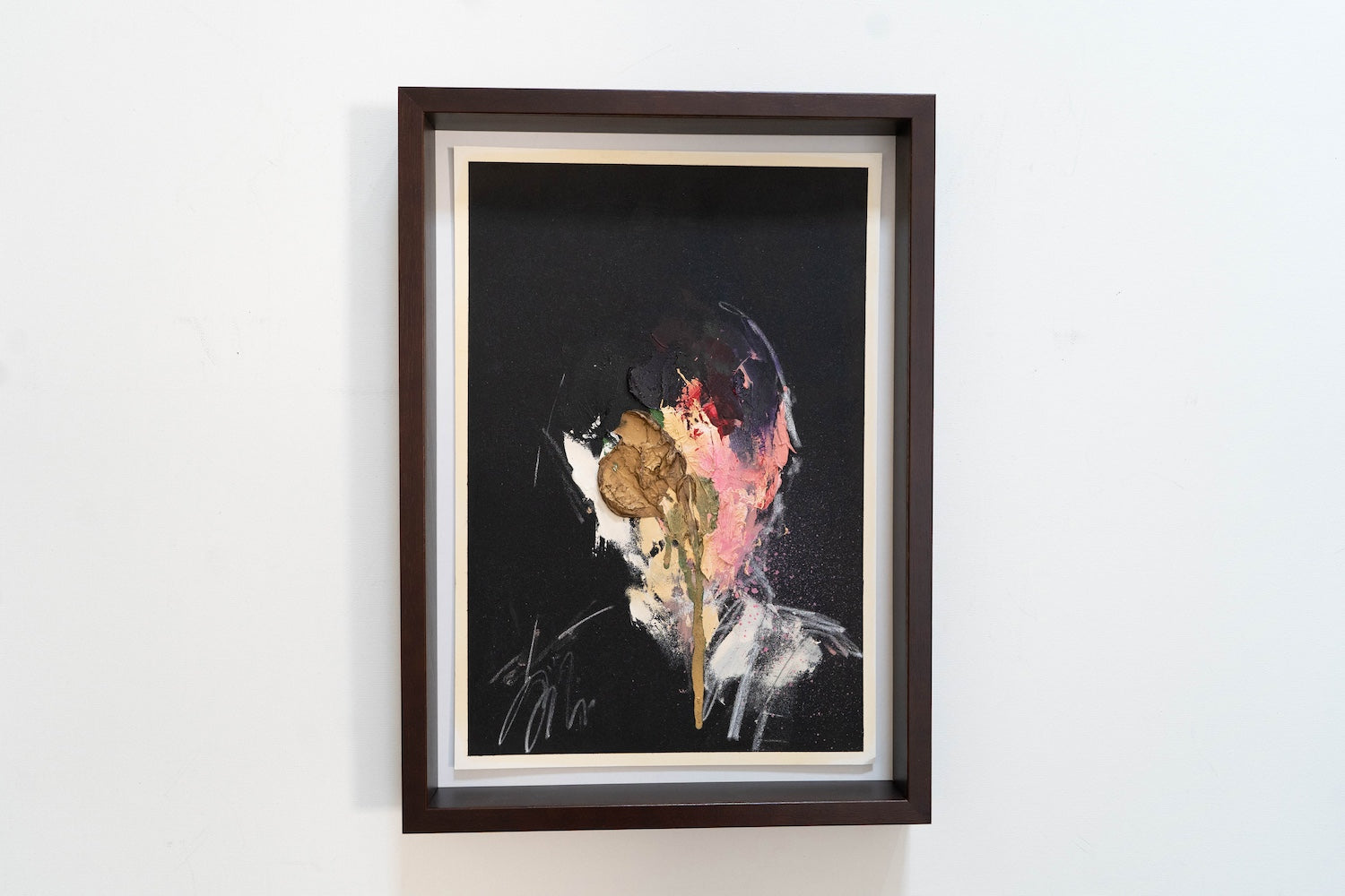 mirror series Gold Portrait work contemporary painting art