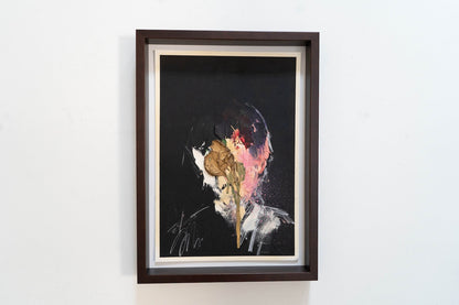 mirror series Gold Portrait work contemporary painting art