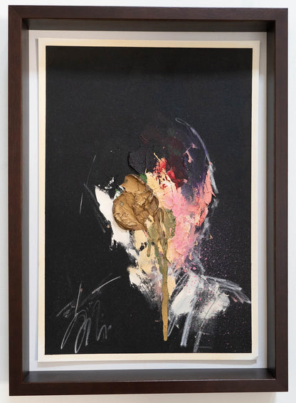 mirror series Gold Portrait work contemporary painting art