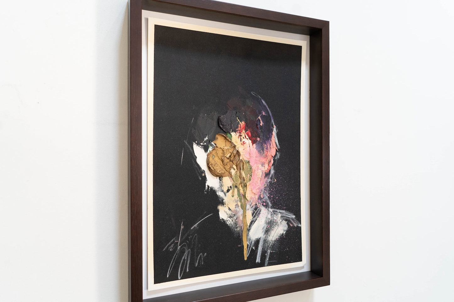 mirror series Gold Portrait work contemporary painting art