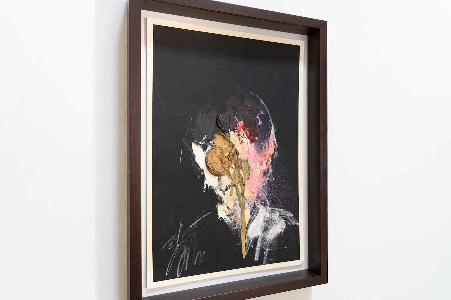 mirror series Gold Portrait work contemporary painting art