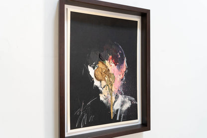 mirror series Gold Portrait work contemporary painting art