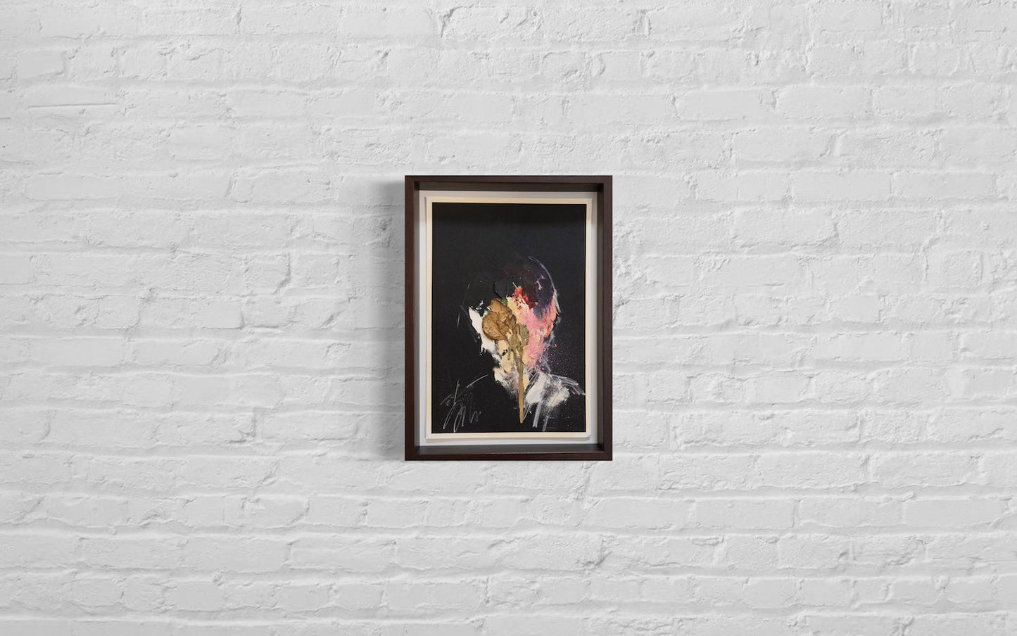 mirror series Gold Portrait work contemporary painting art