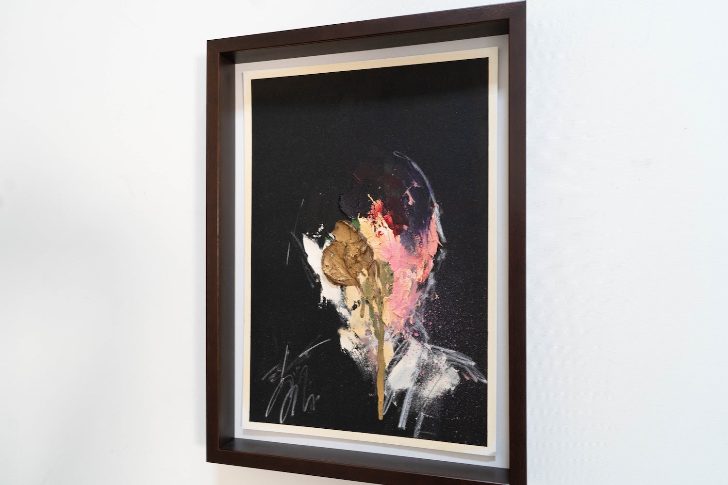 mirror series Gold Portrait work contemporary painting art