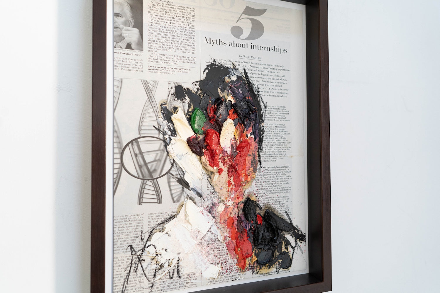 mirror series No,5 Portrait work contemporary painting art