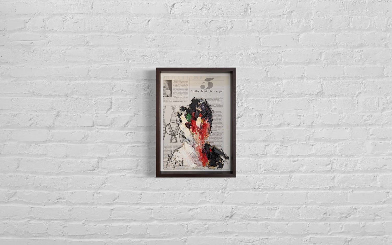 mirror series No,5 Portrait work contemporary painting art
